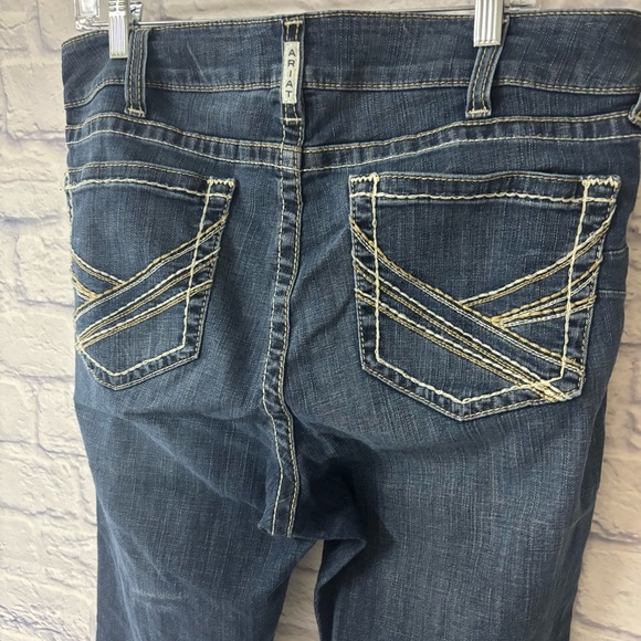 Ariat Women's 34R R.E.A.L. Mid Rise Entwined Boot Cut Jeans Western Cowgirl - Picture 7 of 14